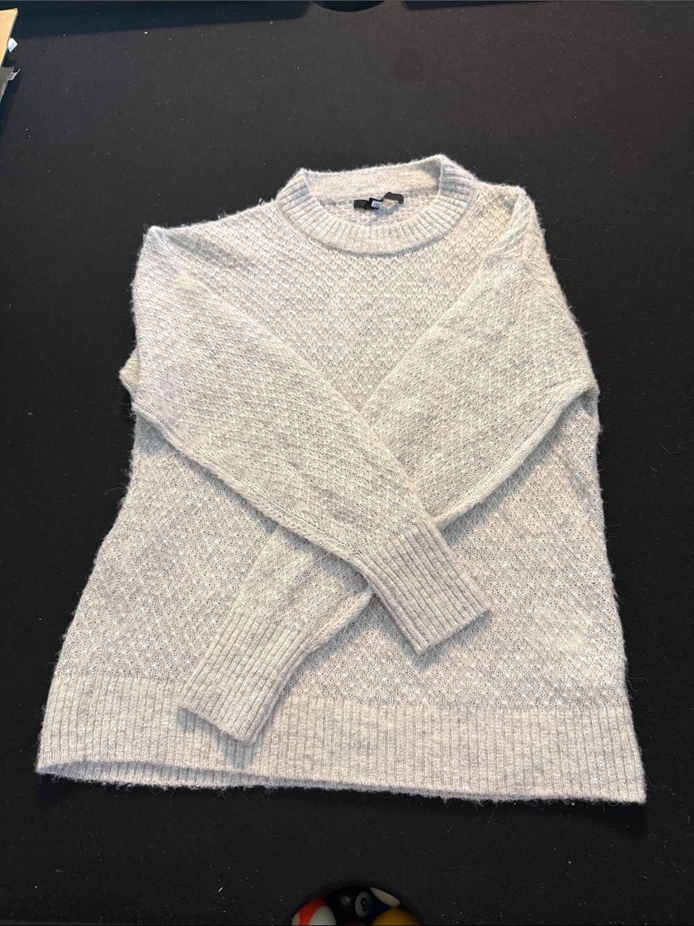 Quince Light Gray Crewneck Sweater